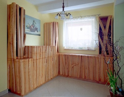 meble-drewniane jesionowe artystyczne salon #2061